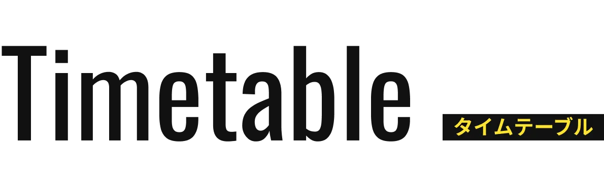 Timetable