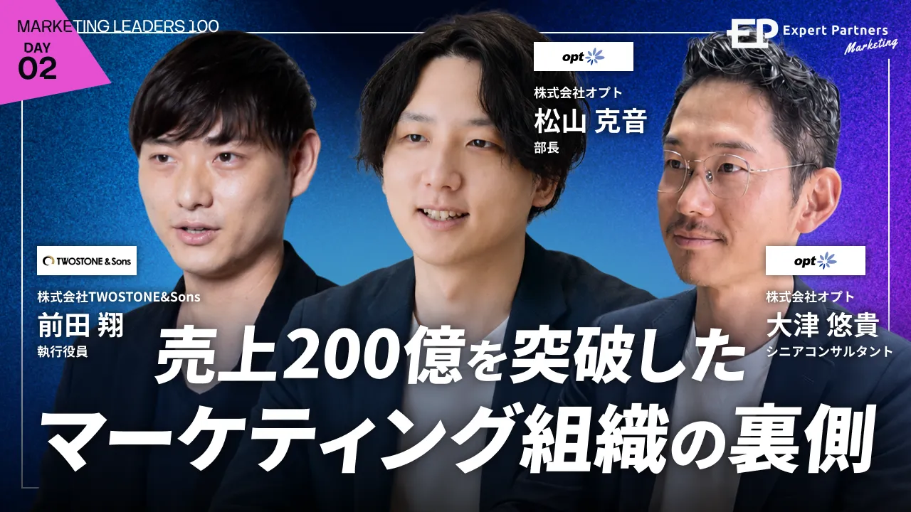 売上200億を突破したマーケティング組織の裏側
〜AI×外部プロのプロジェクト型体制で挑む、次世代組織の設計図〜のバナー